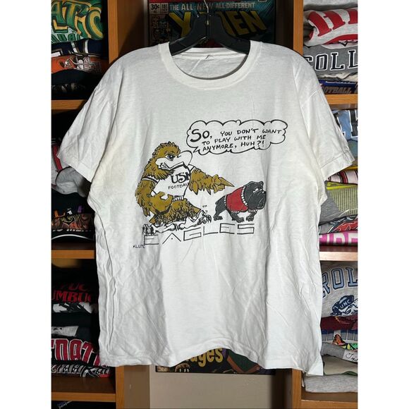 Vintage 80s USM Golden Eagles University Rivalry Tee - Picture 1 of 7